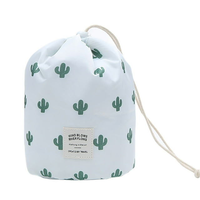 Drawstring Makeup Bag Portable Travel Storage Bag Cosmetic Organizer for Women
