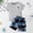 285Grey671, variant on Summer Outfit Sets Boys Coconut Print Short Sleeve Shirt And Shorts Kids O-Neck Fashionable Daily Clothes Sets