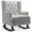 Gray, variant on Best Choice Products Rocking Accent Chair, Tufted Upholstered Wingback for Home, Nursery w/ Wood Frame - Gray