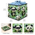 thumbnail image 3 of Panda Foldable Cube Organizer with Handle, 10.8"x10.5"x10.6", Large Capacity Storage Bins Organizer Bins Toy Box, 3 of 6