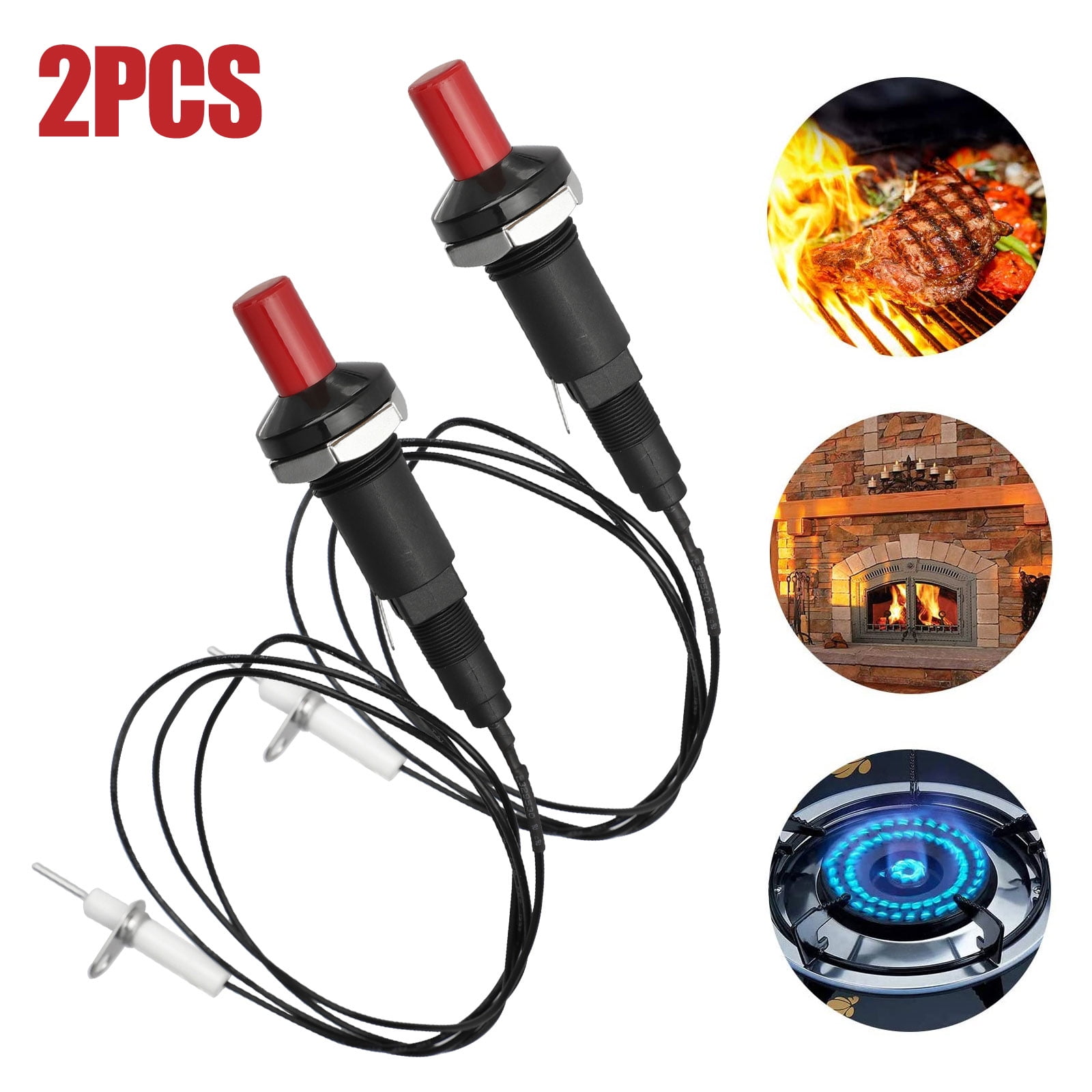 BATTERY POWERED PIEZO ELECTRIC SPARK IGNITOR FITS 18MM HOLE BBQ OVEN FRYER GRILL 