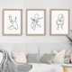 thumbnail image 3 of No Frames Minimalist Line Wall Art Decor Abstract Woman's Body Shape Picture Frame Collage Set Modern Poster Print Artwork For Home Bedroom, 3 of 4