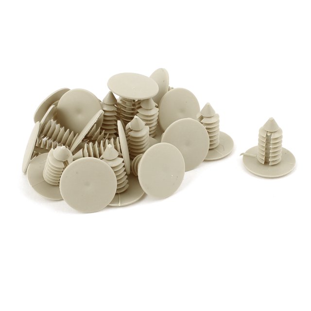 Unique Bargains 20 Pcs 8mm Hole Dia Plastic Rivets Fender Retainer Clip Car Door Trim