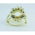 thumbnail image 4 of 2Ct Marquise Cut Lab Created Blue Sapphire Wedding Enhancer Ring 14k Yellow Gold Plated, 4 of 4