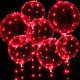 thumbnail image 1 of Globos luminosos, 10 paquetes de 24 pulgadas (61 cm) para San Valentín con luces LED de 9.8 pies (3 m) para San Valentín, bodas, Navidad y fiestas de cumpleaños (rojo), 1 of 5