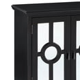 thumbnail image 5 of OakvillePark Newhalem Wood Storage Accent Cabinet, Black, 5 of 6