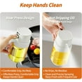 thumbnail image 3 of Oil Sprayer for Cooking, 6.8 OZ/ 200 ML Premium Oil Spray Bottle for Kitchen, Food-grade Olive Oil Sprayer, Portable Oil Mister for Air Fryer, kitchen, Outdoor BBQ and Camping (White), 3 of 7