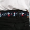 thumbnail image 4 of Peanuts Belt, Seatbelt Buckle Belt, Snoopy and Woodstock Puffy Jacket Making Spirits Bright Pose, Youth 22 to 32 Inches, 4 of 8
