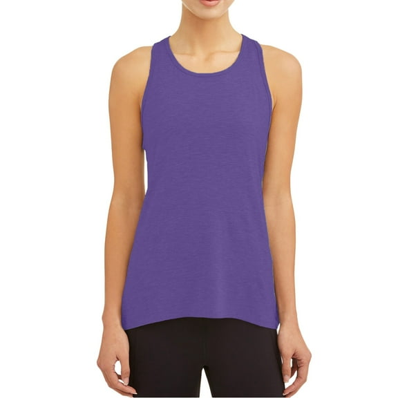 Racerback Tank Tops for Women Crew Neck Sleeveless Loose Fit Tee Shirts Spring Business Casual Work Shirts Running Sportswear Purple, Size XXL