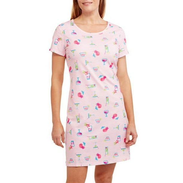 Secret Treasures St Ladies S Slv Scp Slpshirt Sumr Drinks Walmart Com Walmart Com