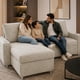 thumbnail image 5 of Salas L Love Seat Sofá cama Chaise long Confortable Café claro Melody Muebles R21, 5 of 5