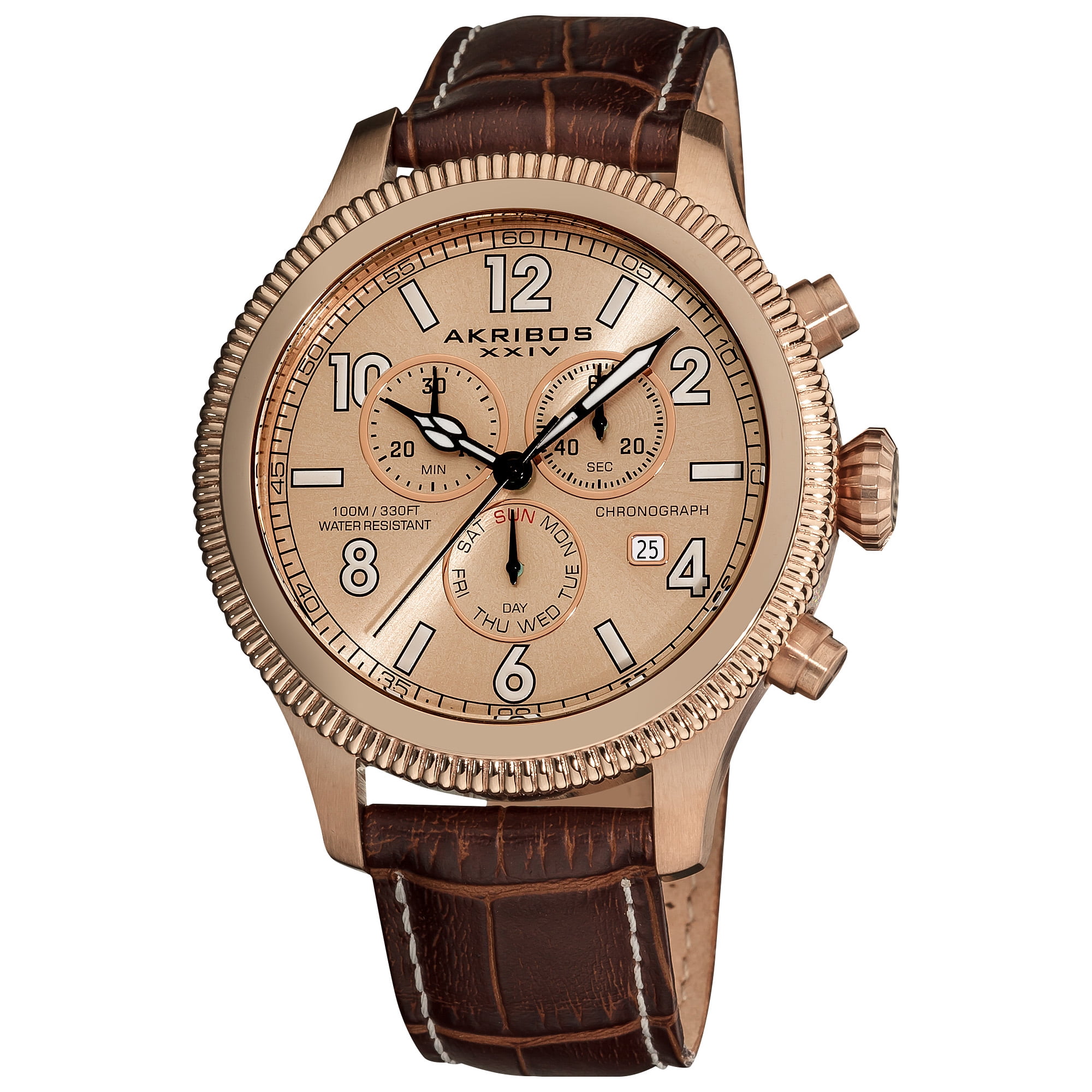 Victorinox Alliance Silver Dial Brown Leather Men's Watch 241806