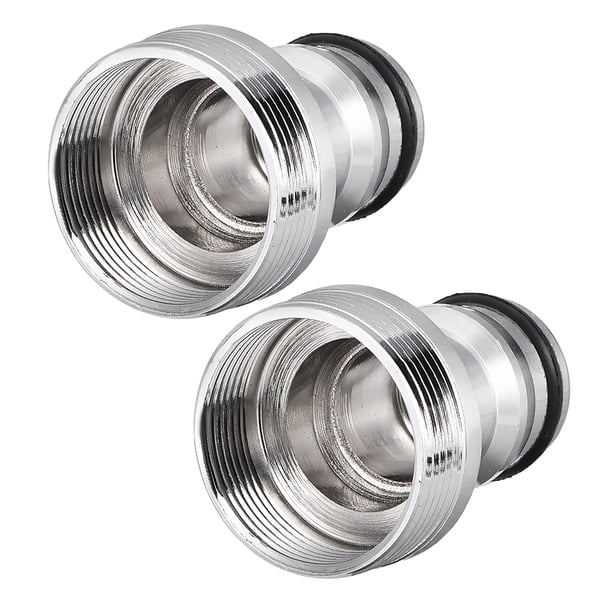 Conector rápido de manguera de agua 21mm hembra 24mm macho adaptador de grifo 2pcs