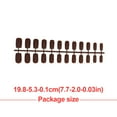 thumbnail image 3 of 1 Set Glue on Nails Medium Length Finger Decorative DIY Manicure Files Stick Full Cover Wraps Art Decals Artificial Beauty Tool Manicure Kit Decorations 19, 3 of 6