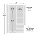 Sauder Wardrobe/Storage White Finish