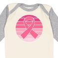 thumbnail image 4 of Inktastic Breast Cancer Pink Ribbon Retro Girls Long Sleeve Baby Bodysuit, 4 of 5