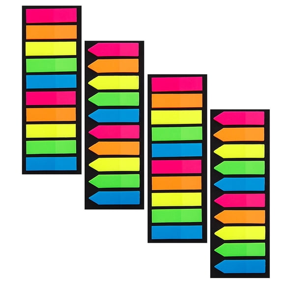 ROSENICE 4 Pcs Highlighter Transparent Multi-function Flags
