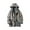 Gray, variant on ohmzyzo Men's Jackets Casual Stylish Cargo Hooded Jacket Fleece Lined Sherpa Winter Warm Coats Jacket with Pockets Black L