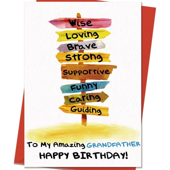 Tarjeta de cumpleaños Mcduldul para abuelo, bisabuelo, regalo para niños