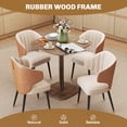 thumbnail image 4 of HOMCOM Dining Table for 4 People - Modern Kitchen Table, Dark Brown, 4 of 10