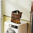 thumbnail image 2 of ZIATUBLE Sunflower Storage Bag Clothespin Wooden Laundry Clothes Pin Holder with Two Snap Buttons Hanging Pantry Organizer for Storage Bags Dirty Resistant Hanging Clothespin Pouch, 2 of 7