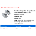 thumbnail image 2 of Rear Brake Caliper Set - Compatible with 1974 Jaguar XKE Base 5.3L V12, 2 of 2