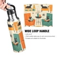 thumbnail image 4 of Yayeee 20oz Insulated Water Bottle Double Wall Stainless Steel with Flip Straw Lid, Black Cats Reading, 4 of 7