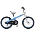 thumbnail image 4 of RoyalBaby Matte Button Boys Girls Kids Bike Bicycles with Kickstand Child Bicycle 18 Inch Blue, 4 of 10