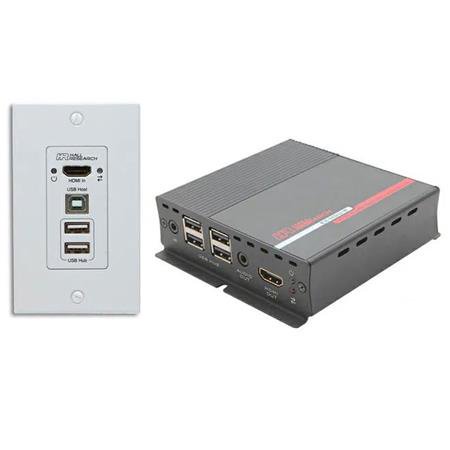 UPC: 0921459440554 | EX-HDU Audio and Integrated Control Extender Kit for HDMI and USB Extension on CAT6 Cable