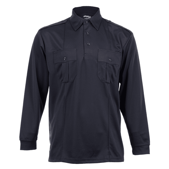 Elbeco UFX Uniform Polo, Long-Sleeve Midnight Navy, Size: 6XL