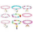 thumbnail image 1 of Estilo de Cuentas Pulsera de Unicornio Colorida de 9 Piezas Pulseras de Unicornio para Niñas Pulsera de Cuentas de Unicornio Arcoíris para Favores de Fiesta de Cumpleaños Pulsera de $9 Pieza, 1 of 5