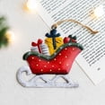 thumbnail image 5 of Retro Painted Santa Claus Christmas Decoration Iron Pendants Ornaments for Christmas Tree Hang Toys New Year Decor Kid Gift, 5 of 5