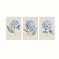 thumbnail image 3 of [2D Flat] 3pcs Hydrangea Canvas Art Prints - Waterproof, Unframed, Light Blue Watercolor Floral Wall Decor for Living Room, Bedroom, Bathroom, Kitchen | Perfect Gift for Home Decor Enthusiasts, Bedr, 3 of 4
