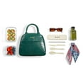 thumbnail image 5 of ITouch 9073FFWB3283 Fit & Fresh Lyon Luxe Lunch Kit with Travel Utensils & Case - Emerald Green, 5 of 7