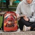 thumbnail image 6 of Super Mario Backpack Large Capacity Backpack 17 Inch Laptop Backpack for Daily College Work Travel, 6 of 9