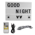 thumbnail image 1 of Caja de luz gruesa de tamaño A4, lámpara LED con letras decorativas, 7 colores para ajustar con mando a distancia, 1 of 8