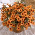 thumbnail image 4 of CNKOO 5 Pieces/Kit Artificial Flower Fake Plants Simulation Heads Chrysanthemum Wedding Decor Centerpieces Photography Props, 4 of 10