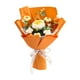thumbnail image 1 of Ramo de flores de ganchillo terminado, flores preservadas, flores falsas, flores artificiales Amarillo, 1 of 9
