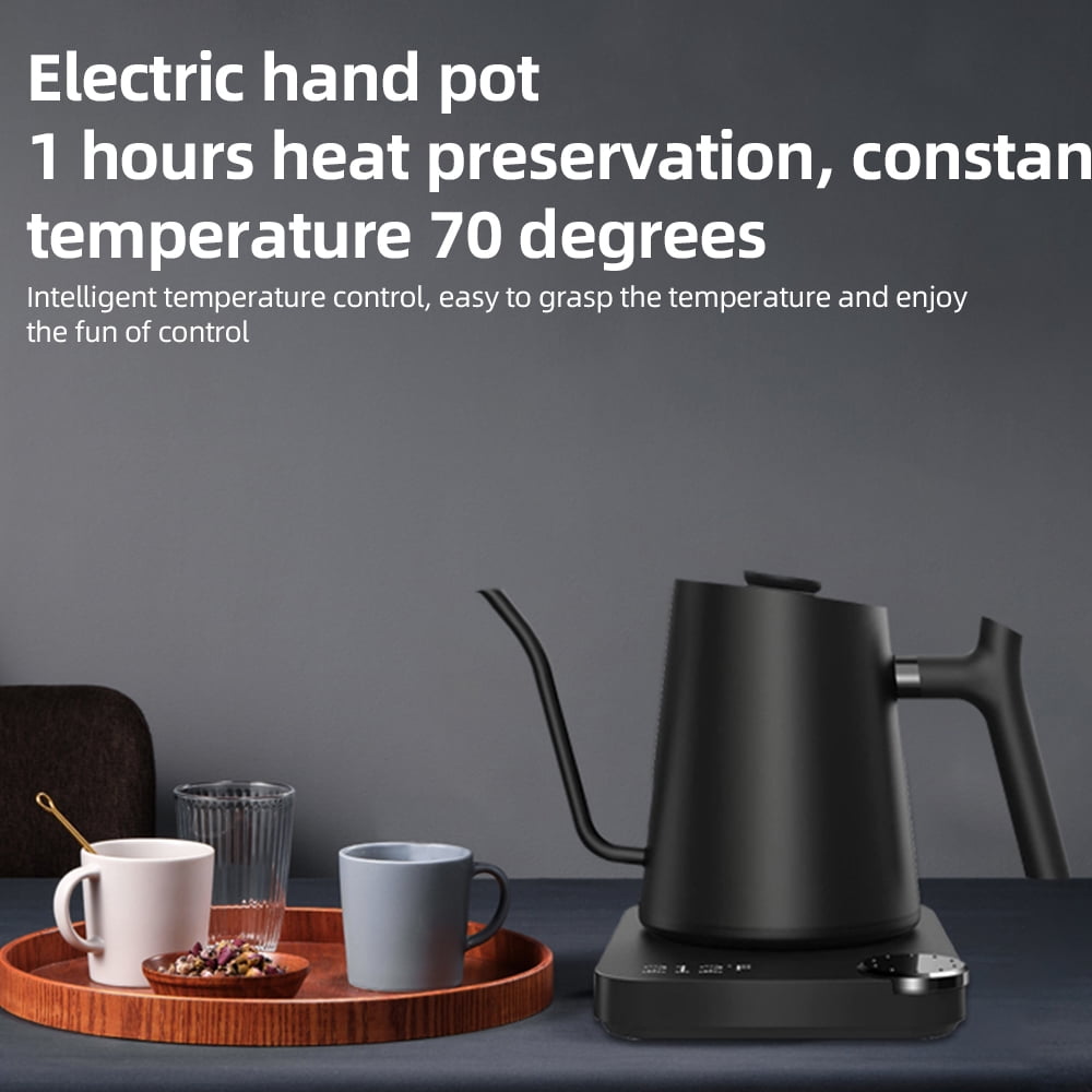 Electric Kettle,Inner Quick / Brew Steel Kettles Pour 0.9l Temperature 1200w Kettles / Boil Water Temperature Stainless Quick 1200w Brew Tea Coffee / Tea Over Kettles Water - Inner -