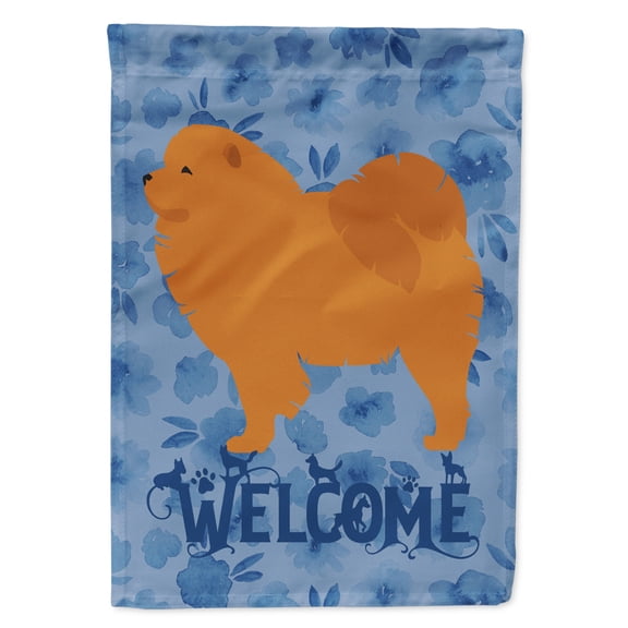 Carolines Treasures CK6178GF Chow Chow Welcome Flag Garden Size Small multicolor