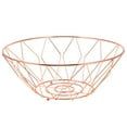 thumbnail image 1 of 1 Pc Fruit Basket Delicate Snack Dish Vegetables Storage Basin Simple Fruit Tray for Home Room Kitchen Desktop (Rose Gold), 1 of 8