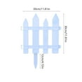 thumbnail image 3 of Garden Fence with Fence Insert White Plastic Fence Garden Picket Fence Edgings Lawn Flowerbeds Plant Borders Decorative Garden Yard, 3 of 7