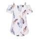 thumbnail image 4 of ICHUANYI Clearance Women Pirnt V-neck Short Sleeve Strapless T Shirt Polluver Blouse Tank Tops(Gray, L) ICHUANYI WER2023080802825, 4 of 9