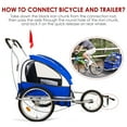 SHISUYAN Universal Bike Trailer Hitch Quick Release Connector for Child