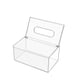 thumbnail image 3 of Caja de pañuelos de acrílico transparente caja de papel lisa rollo de artículos para el hogar para el automóvil tubo de papel, 3 of 5