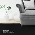 thumbnail image 4 of Furnish My Place Black 4' x 26' Solid Color Rug Runner, Made In Usa, Living Room, Indoor, 4 of 12