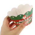 thumbnail image 3 of GOOHOCHY 6 envoltorios navideños para cupcakes, decoración para postres, suministros para fiestas, moldes de papel para hornear, 3 of 7