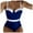 Blue, variant on Cut Out One Piece Swimsuit Women Women's Siamese Swimwear with Padded Tight Sexy Temperament Beach Bikini Womens One-Piece Swimsuits