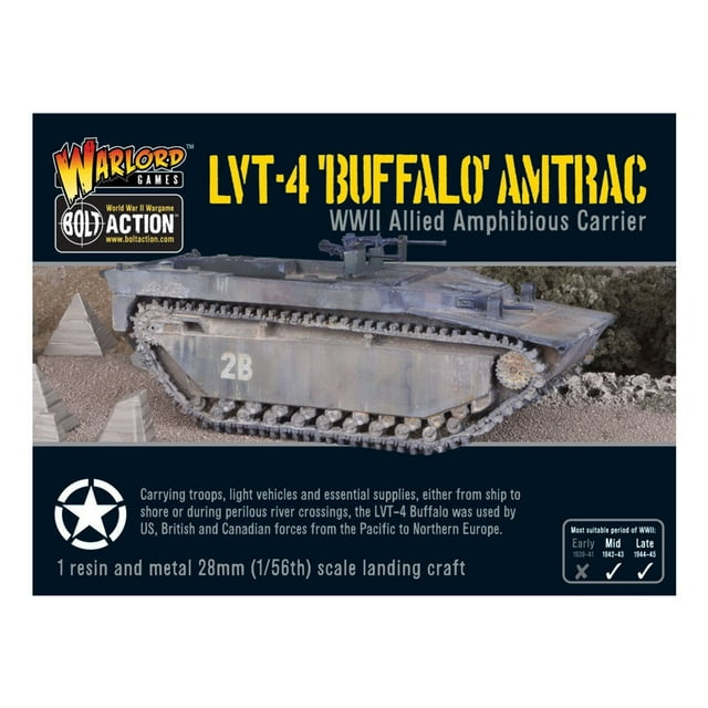 LVT-4 "Buffalo" Amtrac, Bolt Action Wargaming metal model