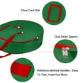 thumbnail image 6 of 25" Green Durable Wreath Storage Bag - Heavy Duty Zippered Holiday Safekeeping, 6 of 7